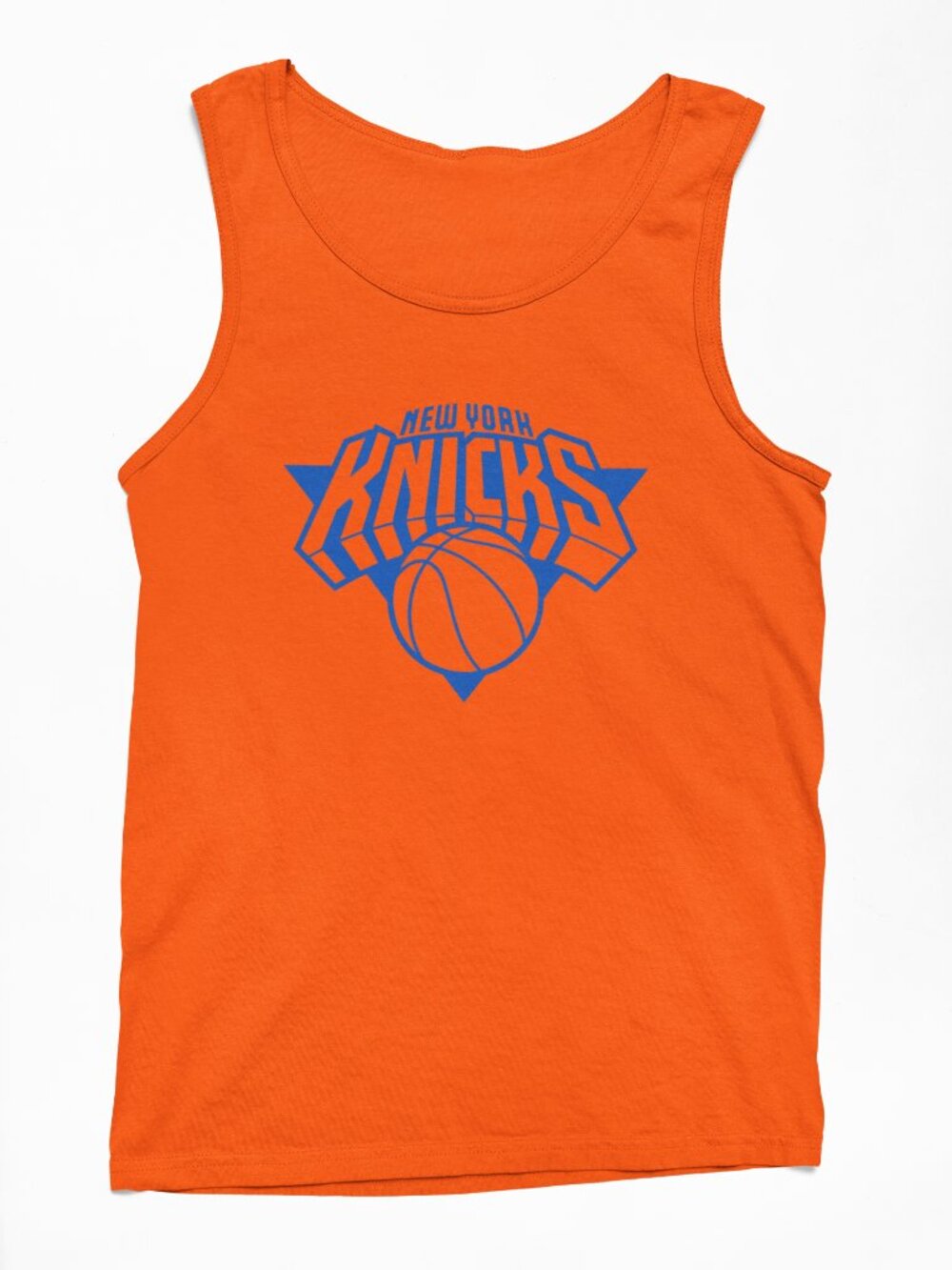 NEW York Knicks Monochrome Team Color Pop Logo Tank Top ORANGE